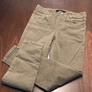 Liverpool dark army green/khaki jeans. Size 4.